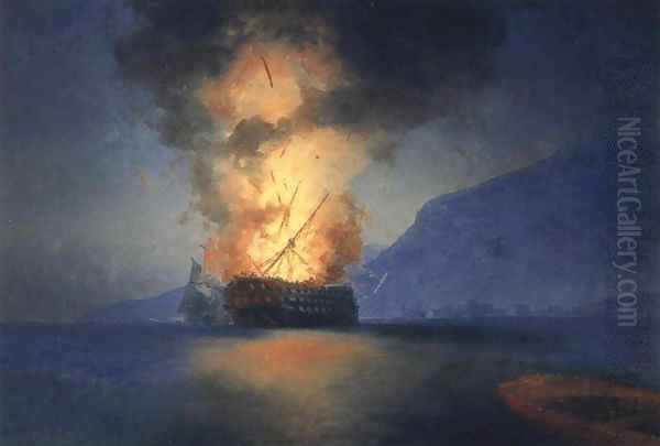 Exploding Ship - view 1