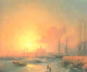 Malaga by Ivan Konstantinovich Aivazovsky