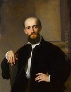 Portrait Of Andrei Karlovich Lavezzari by Aleksander Stankiewicz