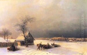 Moscow in Winter from the Sparrow Hills by Ivan Konstantinovich Aivazovsky
