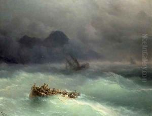 The Shipwreck 1873 by Ivan Konstantinovich Aivazovsky