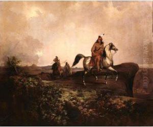 Black Knife, Apache Chief (an Apache War Chief, Reconnoitering The Command Of General Kearney On His March From Santa Fe To California In The Year 1846) by John Mix Stanley