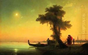 View on lagoon of Venice by Ivan Konstantinovich Aivazovsky