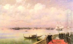 Byron visiting mhitarists on island of St Lazarus in Venice