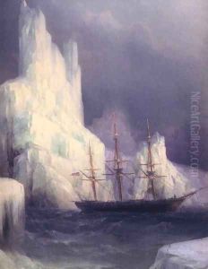 Icebergs in the Atlantic by Ivan Konstantinovich Aivazovsky