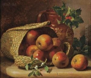 Still Life With Apples In A Basket by Eloise Harriet Stannard