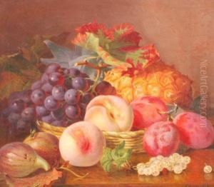 Still Lifes Of Fruit In Baskets by Eloise Harriet Stannard
