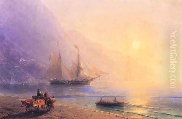 Loading Provisions off the Crimean Coast - view 1