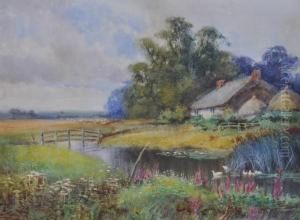 Thatched Countrycottage by Henry Stannard
