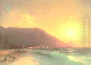 Sea view by Ivan Konstantinovich Aivazovsky