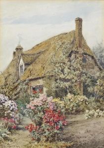 Green End And Dovey Farm, Great Brickhall by Lilian Stannard