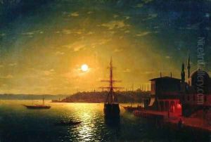 The Bay Golden Horn Turkey by Ivan Konstantinovich Aivazovsky