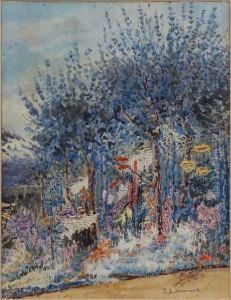 Cottage Garden by Theresa Sylvester Stannard