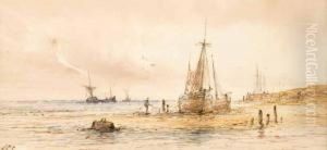 Drying The Nets by Anthony Carey Stannus