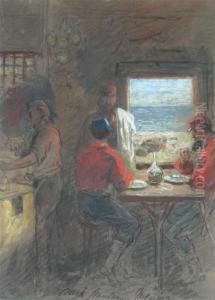 Figures At A Window, Messina by George Clark Stanton