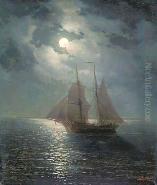 A moonlit sail - view 1