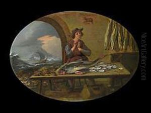 Der Fischverkaufer by Jan Woutersz. Stap