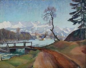 Pejzaz Zimowy by Wladyslaw Stapinski