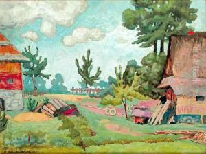 Wiejskie Podworko by Wladyslaw Stapinski