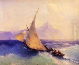 Rescue at Sea (detail) by Ivan Konstantinovich Aivazovsky