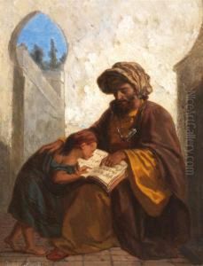 La Lecon De Lecture by Julius Josephus Gaspard Starck