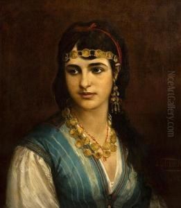 An Oriental Beauty by Julius Josephus Gaspard Starck
