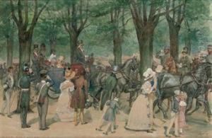 Queen Wilhelmina On A Riding Tour
