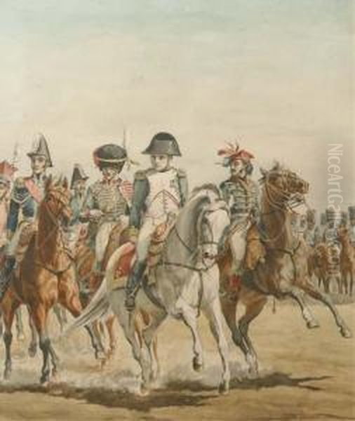 Napoleon With His Officers - view 1