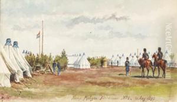 Cavalrymen Riding Into The Camp At Nieuw Milligen - view 1