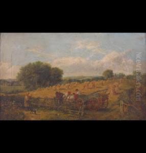 Harvest Scene With Figures Harvest Scene With Figures