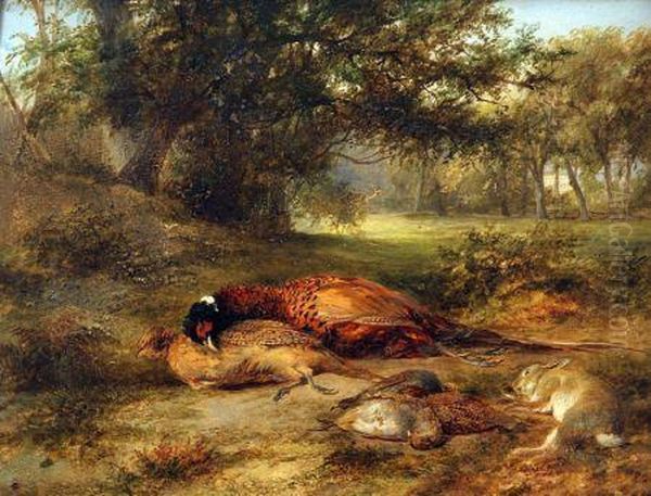 Wooded Landscape With Dead Game - view 1