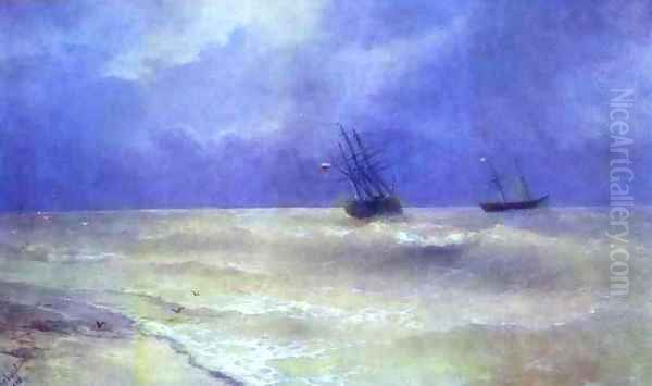 Breakers on the Crimean Coast - view 1