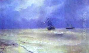 Breakers on the Crimean Coast by Ivan Konstantinovich Aivazovsky