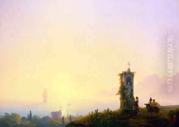 Chapel on seashore - view 1