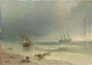 Going aground by Ivan Konstantinovich Aivazovsky