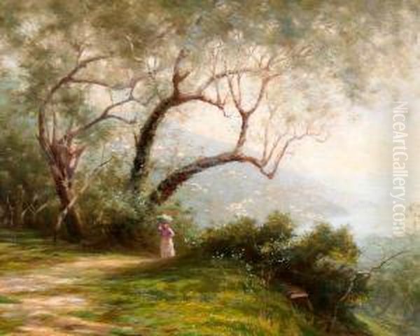 A Coastal Landscape With Woman On A Path - view 1