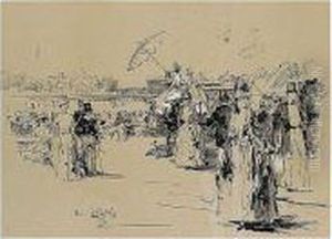 Lords Cricket Ground July 8th & 9th 1887 by Sidney Starr