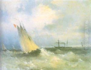 Seascape 1 by Ivan Konstantinovich Aivazovsky
