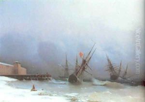 Warning of storma by Ivan Konstantinovich Aivazovsky