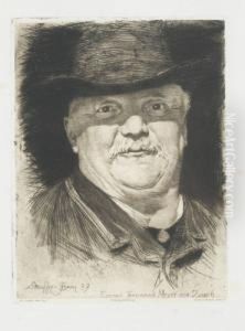 Conrad Ferdinand Meyer by Karl Stauffer-Bern