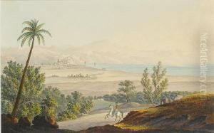 Malaga, The Bay And Castle