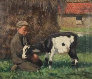 Boy With Goat