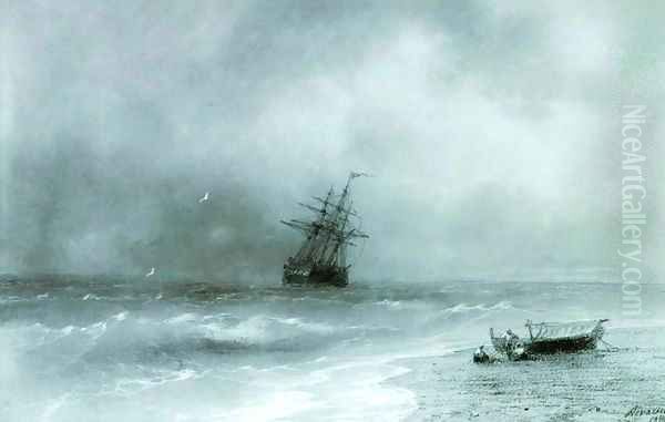 Rough sea - view 1