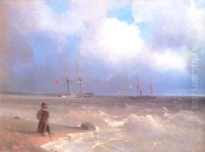 Sea Coast by Ivan Konstantinovich Aivazovsky