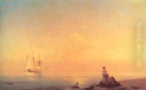 Seashore Calm by Ivan Konstantinovich Aivazovsky