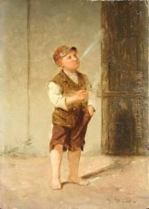 Taking A Break by Junius Brutus Stearns