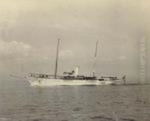 The Steam Yacht Watuyus by Nathaniel Livermore Stebbins