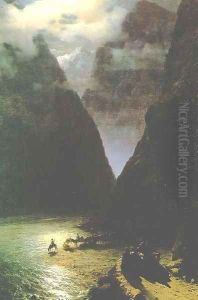 The Daryal canyon by Ivan Konstantinovich Aivazovsky