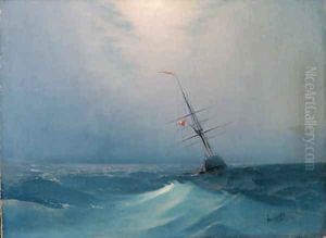Night a blue Wave