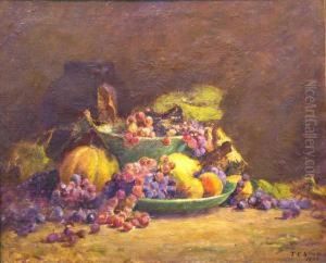 Still Life With Fruit And Porcelain.